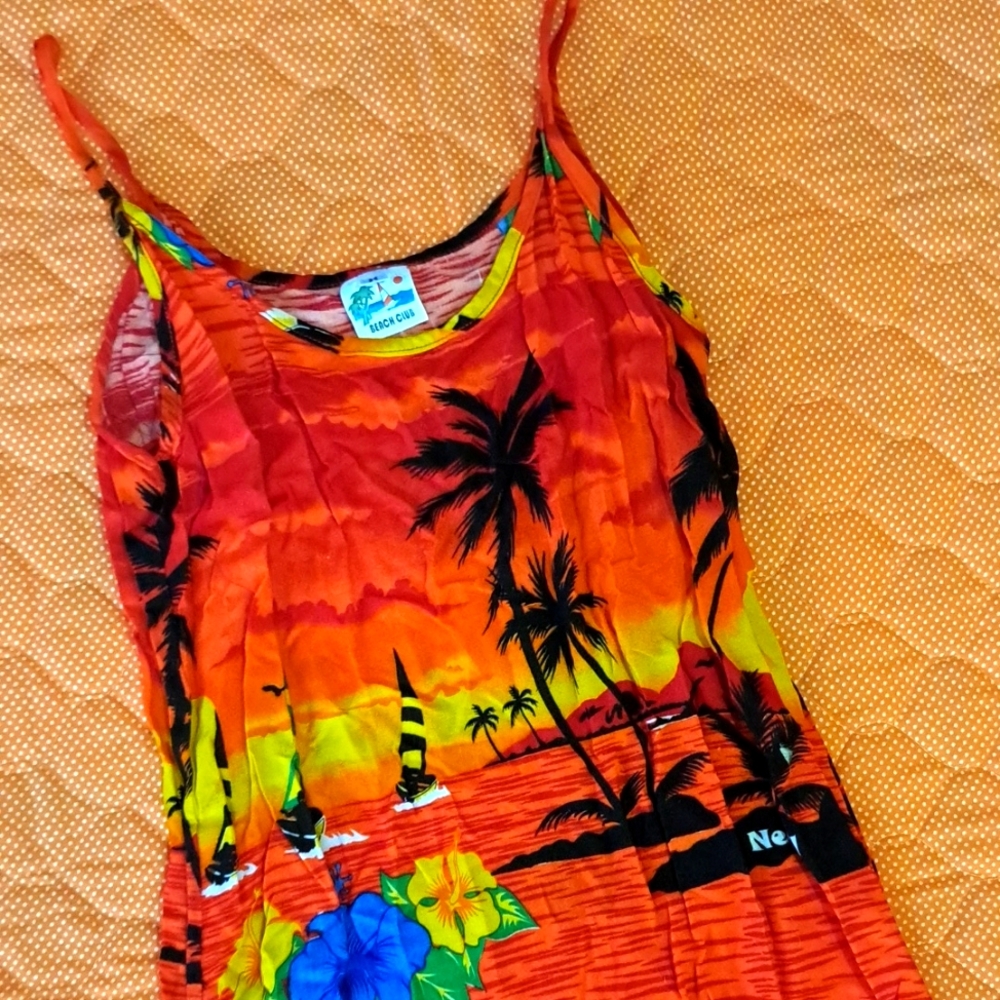 Tropical Sunset beach dress
